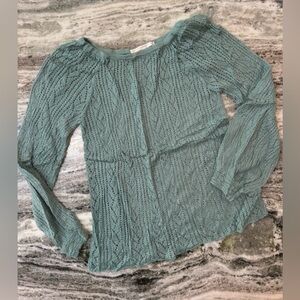 LC Lauren Conrad Square Neck Sweater Top Women’s Size Medium